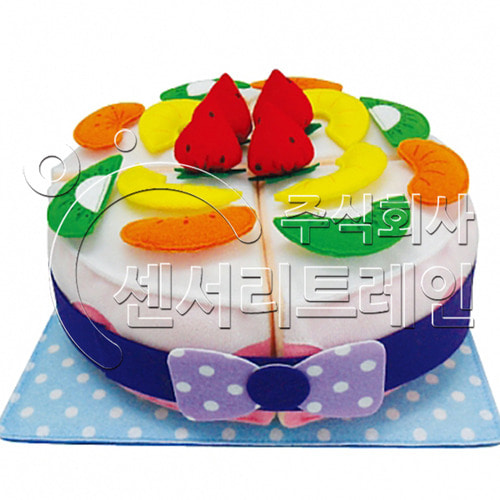 폭신폭신 헝겊 케이크(생일케이크)