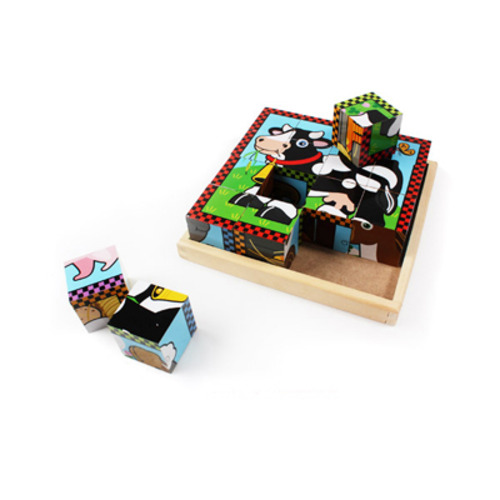 농장동물 큐브퍼즐