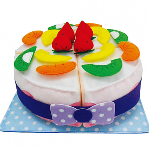 폭신폭신 헝겊 케이크(생일케이크)