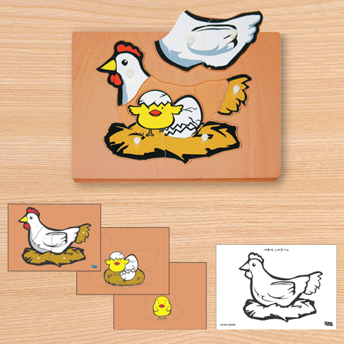 닭 성장 퍼즐 (3단겹침)