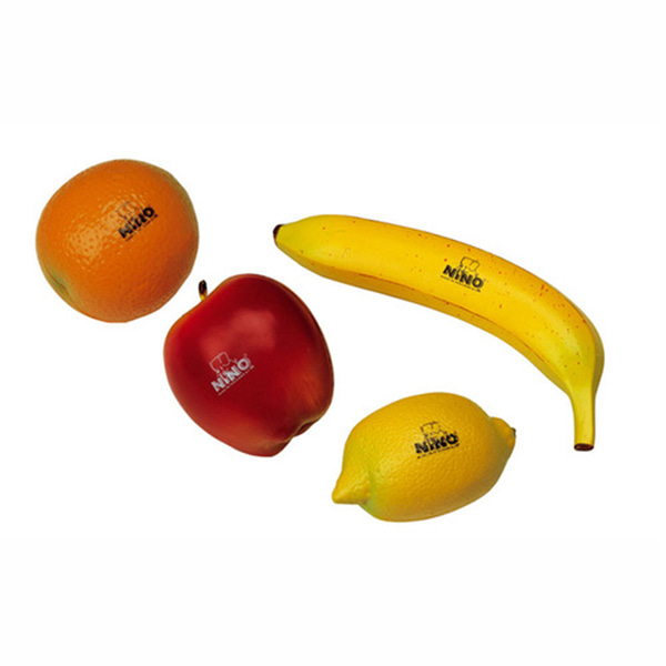 과일쉐이커 4개 (사과,오렌지,레몬,바나나)